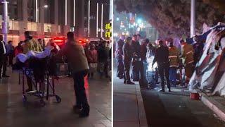 Target shoppers flee as gunfire erupts at DTLA store. Moments later, another shooting blocks away.