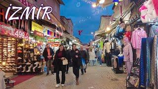  An Evening Walk in İzmir: Explore Konak & Kemeralti Bazaar (4K 60fps)