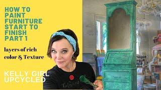 How to Paint furniture from Start to finish  Fresh Paint with Kelly Part 1