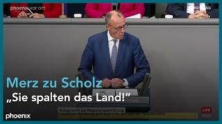 Friedrich Merz (CDU) zur Regierungserklärung von Olaf Scholz zur aktuellen Lage am 13.11.24