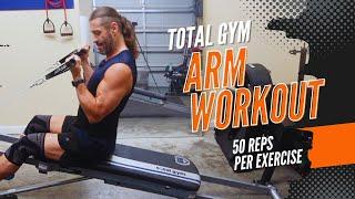 Total Gym FULL Arms Workout- 50 Reps Per Exercise