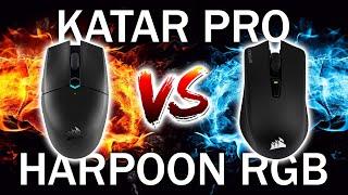 Corsair Katar Pro Wireless VS Harpoon RGB Wireless! - Which is Better? [4K]