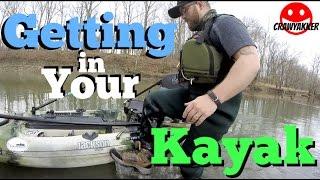 Kayak Fishing For Beginners : How To Get Into Your Kayak