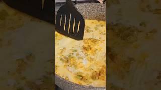 I have never eaten such a delicious omelette!   See the recipe here: https://youtu.be/VbMzT_9LRm4