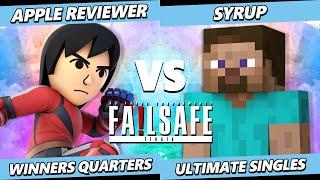 Failsafe: Finale - Apple Reviewer (Mii Brawler) Vs. Syrup (Steve) Smash Ultimate - SSBU