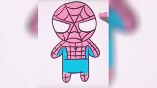 How to Draw a Simple Spider-Man #EasySpiderManDrawing #StepByStepArt #SpiderManSketch #BonnaArtCraft