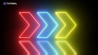 Arrow Glowing Line in After Effects | Tutorial