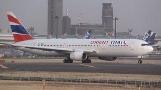 Orient Thai Airlines Boeing 767-300ER HS-BKA Takeoff from Narita 16R | NRT/RJAA | オリエント・タイ航空 | 成田空港