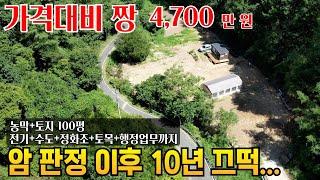 귀촌 주말 별장으로 가성비 대박 땅과 농막까지 4천만원 대 100평 기준