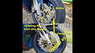 FZR 1000 Exup Update #5 (upgrading the front disc brakes)