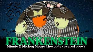 Frankenstein Minnie & Mickey Chocolate Covered Oreo's | Halloween Candy Dessert Table