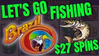 $27/SPINS ON BRAZIL SLOT MACHINE HIGH LIMIT SLOT PLAY AT THE CASINO