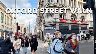 Oxford Street on Sunday - London Walk - 4K