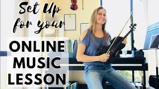 How To Set Up For Online Music Lessons - Violin Lessons for Beginners