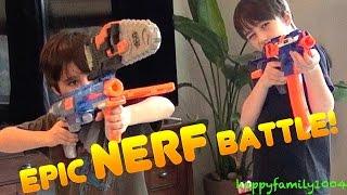 Nerf War: Epic Nerf Blaster Battle!