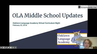 OLA Middle School Updates