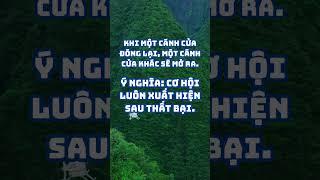 Khi một cánh cửa đóng lại, một cánh cửa khác sẽ mở ra.#ChâmNgônTV #TìnhYêuTV #CaDaoTV #shoprts