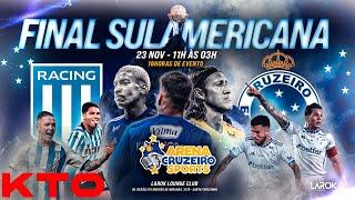  RACING X CRUZEIRO | FINAL COPA SUL-AMERICANA | JORNADA ESPORTIVA CRUZEIRO SPORTS | AO VIVO | KTO