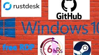 Free RDP with GitHub 2025 6hrs