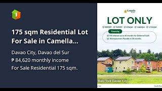 175 sqm Residential Lot For Sale in Camella Toril, Davao City