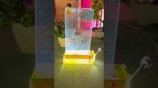 How To Make A Transparent LED acrylic Board #shorts #led #light #diy