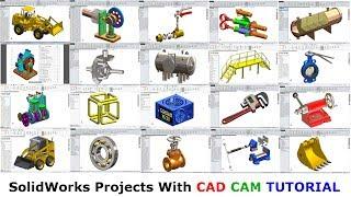 Solidworks Projects with CAD CAM TUTORIAL