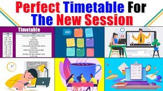 Perfect TIMETABLE for the NEW session #abetterlife #timetable