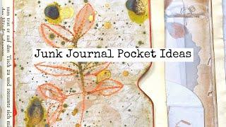 Original Junk Journal Pocket Ideas/Fast Flow Stitching/International Collaboration