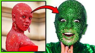 I Tried Sticking 30,000 Crystals on My Face