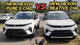 New Nexon Pure S CNG VS Creative 2024 || Nexon CNG