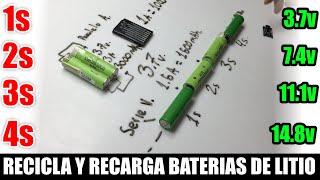Recicla, Reutiliza, Revive! ️ Crea CELDAS de LITIO con Baterías Viejas