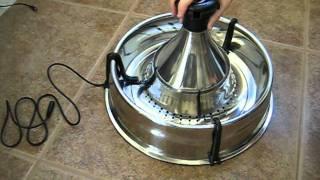 Puutty Power review of the Drinkwell 360° Stainless Steel Fountain