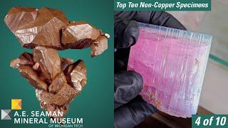 Top Ten Non-Copper Specimens from the A.E. Seaman Mineral Museum - 4 of 10 - Blue cap tourmaline