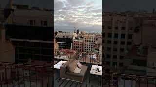 Rooftop Bar at Majestic Hotel in Barcelona - Sunset