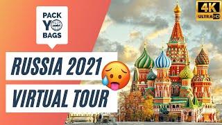 Travel to Russia 2021 - Virtual Tour with Relaxation Music (4K/HD) | PackYoBags