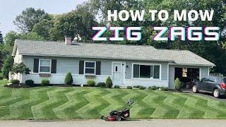 Mowing ZigZag Stripes (small lawn)