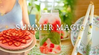 Magical Summer Days  Pressed Flower Candles, Breakfast Cheesecake & A Very Exciting Announcement!!