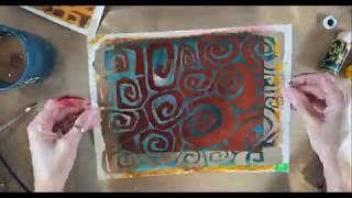 Gel Plate and Stencils–Tutorial Tidbits