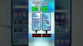 Galaxy A55 vs A56 – Battery Test Showdown!  Who Wins in 2025?#shorts #viralvideo