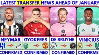 THE LATEST CONFIRMED TRANSFER NEWS AND RUMOURS TRANSFERS 2024|NEYMAR, GYOKERES, DE BRUYNE, VINICIU