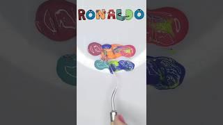 What color do mixed Ronaldo make #ronaldo #cr7 #colormixing #satisfying #art