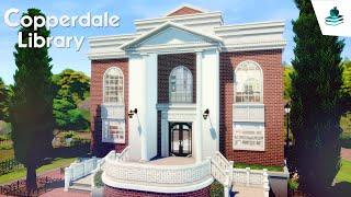 How I Built the Copperdale Library! ️ | The Sims 4 High School Years | Speed Build | No CC