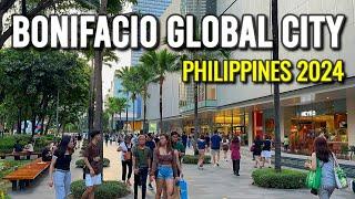  4K | BGC Philippines Walking Tour 2024 | The Best Place to Live & Work in Metro Manila!