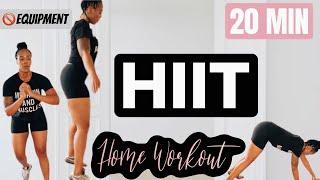 20 MINUTE HOME HIIT WORKOUT FOR BEGINNERS + FAT BURNING //NO EQUIPMENT NEEDED