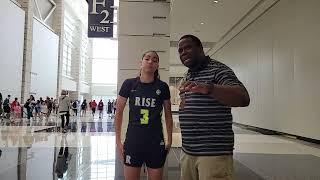 2027 - Guard - Jessie Moses - Philly Rise 15U #EYBL - Interview at #NikeNationals 2022 - #DaFuture