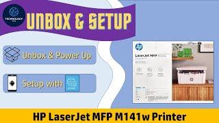 HP LaserJet MFP M141w printer : Unbox, Connect to network & Print