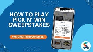 National Consumer Panel: How to Play Pick N' Win Sweepstakes