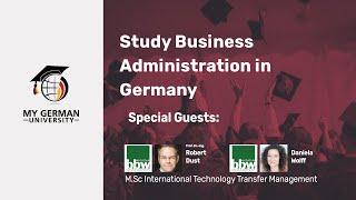 M.Sc International Technology Transfer Management at bbw University of Applied Sciences