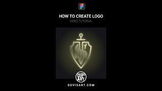 Figma - How to create logo by Sovisart #Shorts