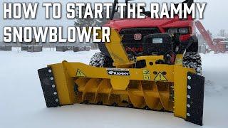 How to Start the Rammy 120, 140, 155 Snowblower